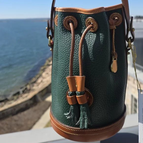 New, Vintage D&B Fir Green Hand Fitted Crossbody Bag, USA - Picture 15 of 16